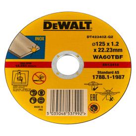 Диск отрезной по металлу 125х1,2х22,2 мм DeWalt DT42340Z