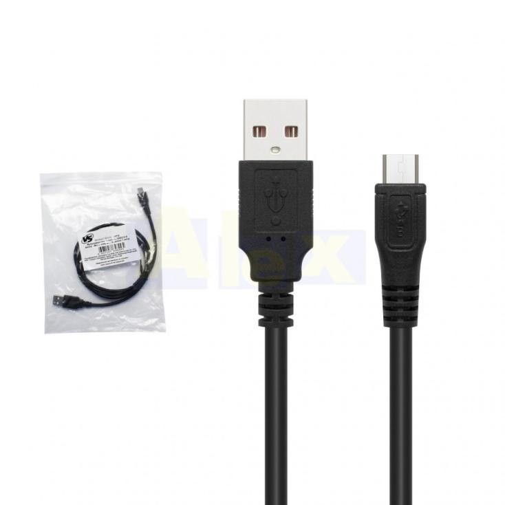 Кабель USB A microUSB Старт черный 1м