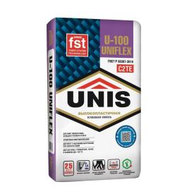 Клей для плитки Unis Uniflex U-100 25 кг