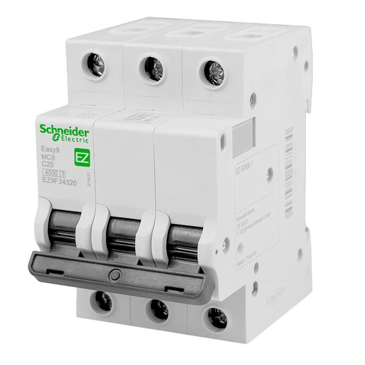 Выключатель автоматический модульный Schneider Electric EZ9F34320 3п C 20А 4.5кА EASY9 =S=