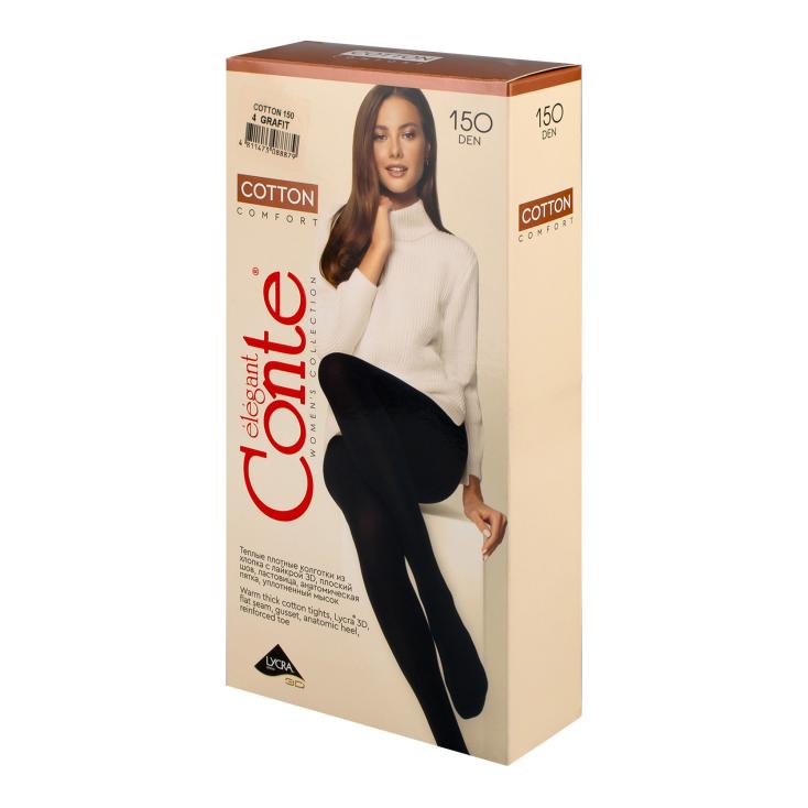 Колготки Conte Cotton 150ден 4 grafit