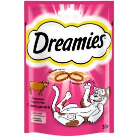 Лакомства для кошек Dreamies Подушечки Говядина 30 г