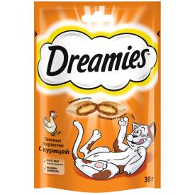 Лакомства для кошек Dreamies Подушечки Курица 30 г