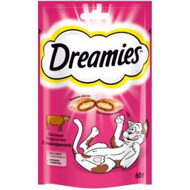 Лакомства для кошек Dreamies Подушечки Говядина 60 г