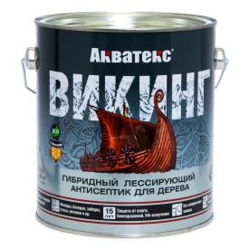 Акватекс ВИКИНГ (гибридный лессирующий антисептик для дерева) 2,5 л (тик)