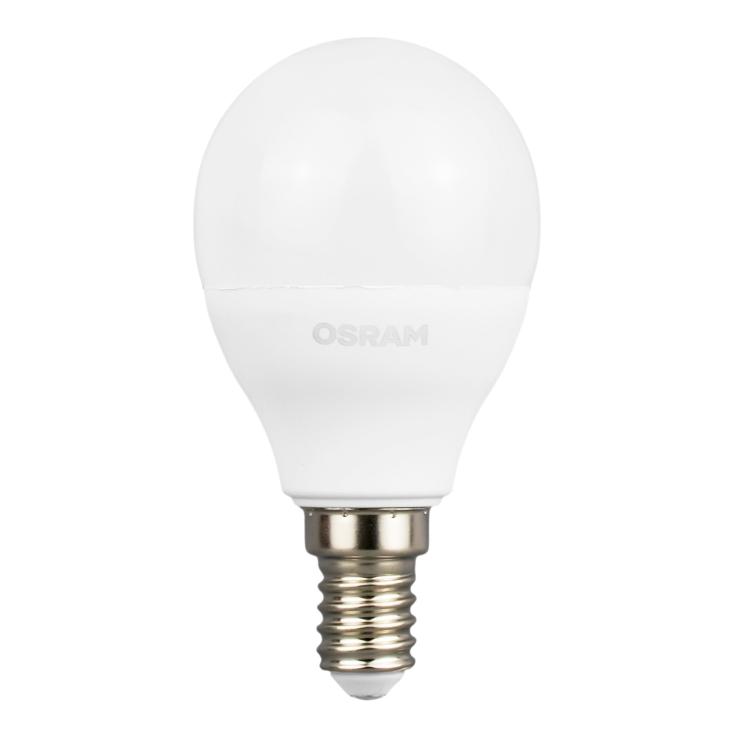 Лампа светодиодная LED Е14 7Вт 4000К Value LVCLP60 7SW/840 шар матовая E14 230В 10х1 RU OSRAM