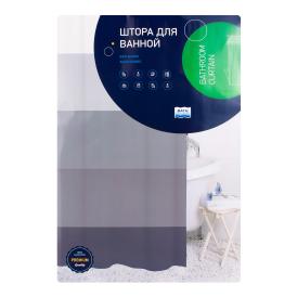 Штора для ванны 180х200 см Gradient line grey ch21058