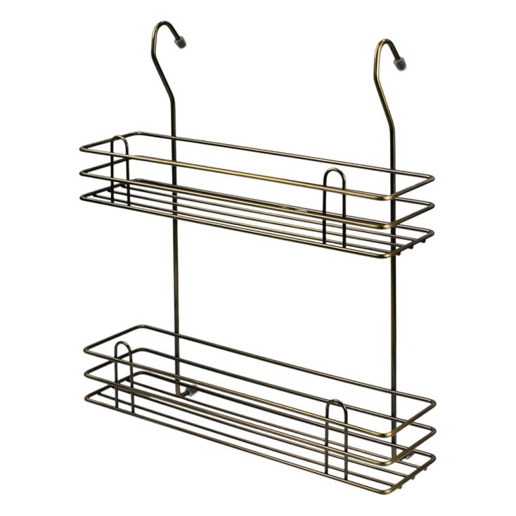 Полка для специй двухъярусная тип-2, античная бронза