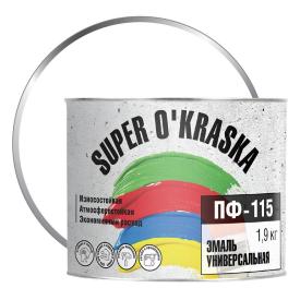 Эмаль ПФ-115 super okraska белая матовая 1,9 кг