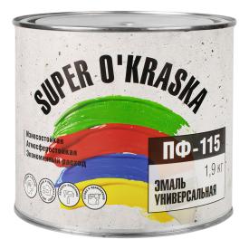 Эмаль ПФ-115 super okraska голубая 1,9 кг