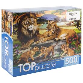 TOPpuzzle. ПАЗЛЫ 500 элементов. ХТП500-4220 СЕМЕЙСТВО ЛЬВОВ