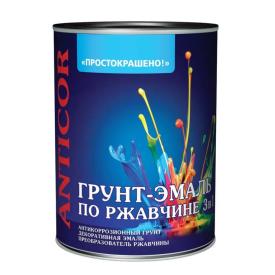 Грунт-эмаль ПРОСТОКРАШЕНО по ржавчине 3 в 1 зеленая 5 кг