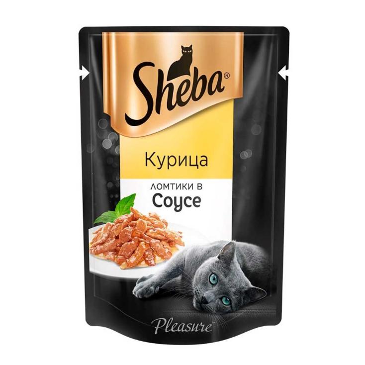 Корм для кошек влажный Sneba Pleasure ломтики в соусе Курица 85 г