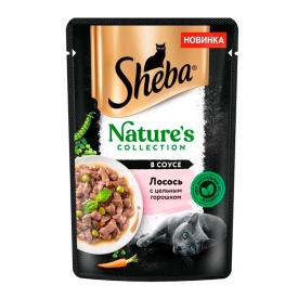 Корм для кошек влажный Sneba Nature's Collection Лосось и горох 75 г