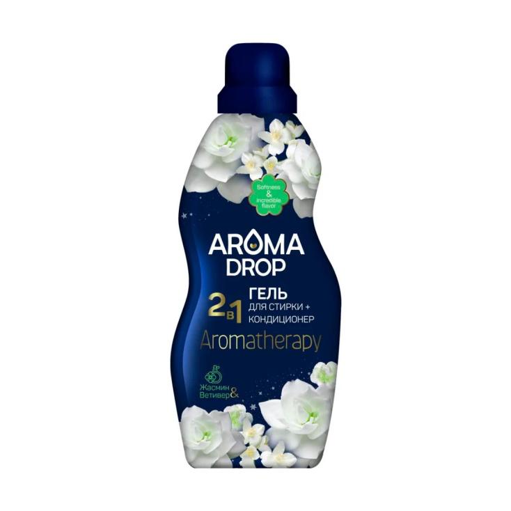 Гель для стирки Aroma Drop Aromatherapy Жасмин и Ветивер 2в1, 1000 г