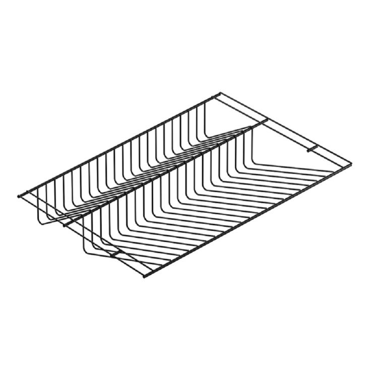 Полка сеточная для обуви 605х405 мм двухрядная черный