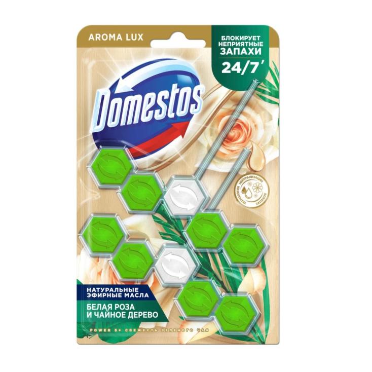 Блок для очищения унитаза Domestos 2х50 г Свежесть зеленого чая