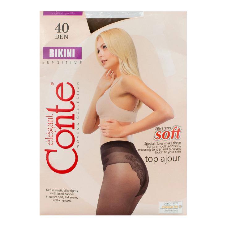 Колготки Conte Bikini 40 80/10 3 bronzе