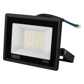 Прожектор светодиодный Led Elementary Gauss ДО-30 Вт 2695 Лм 4000К IP65 200-240 В черный