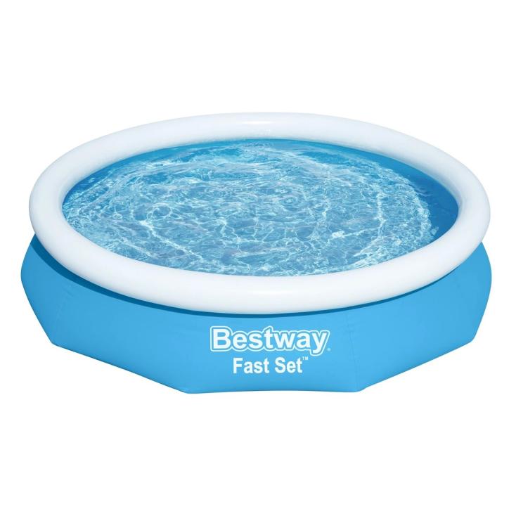 Бассейн надувной круглый 305х66 см 3200 л Bestway Fast Set 57458 (ф-насос)