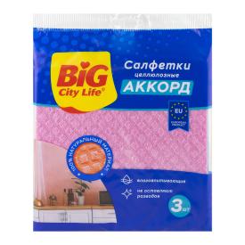 Салфетки целлюлозные BIG City Аккорд 3 шт