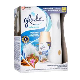 Освежитель воздуха Glade Аutomatic основной блок Лазурная волна и магнолия 269 мл