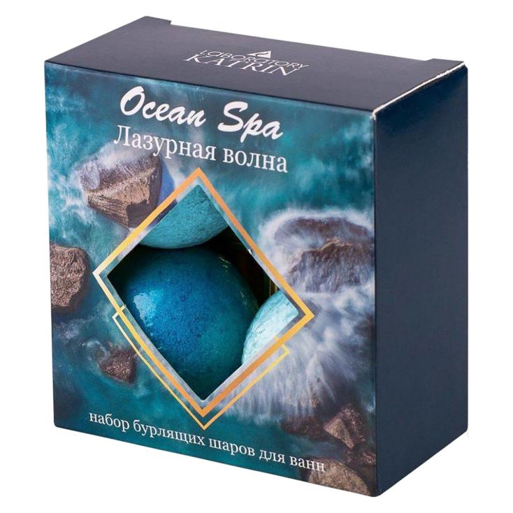 Набор шаров бурлящих Ocean Spa Лазурная волна 4х40 г