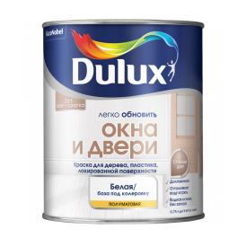 Краска для окон и дверей Dulux база BC п/мат 0,75 л