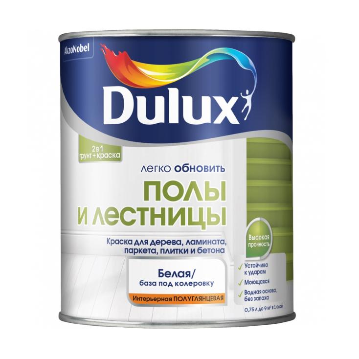 Краска для пола и лестниц Dulux база BC п/глянц 0,75 л