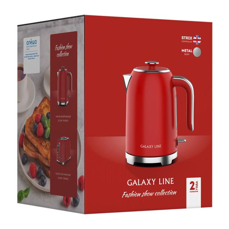 Чайник электрический Galaxy Line GL 0349 Феррари 2200 Вт 1,7 л strix контроллер