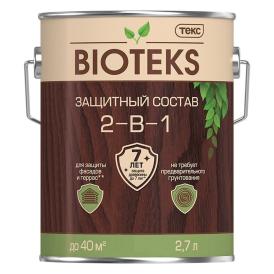 Защитный Состав 2-в-1 Bioteks мореный дуб 2,7 л