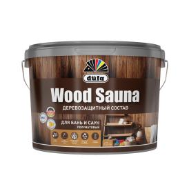 Лак акриловый для дерева Dufa Wood Sauna полуматовый 2,5 л