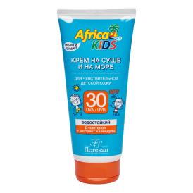 Крем для защиты от солнца чувствительной кожи на суше и на море SPF 30 Africa Kids 150 мл