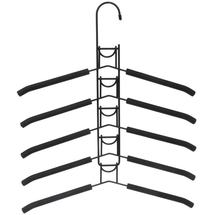 Вешалка многофункциональная 5 уровней металл черный Идеядома