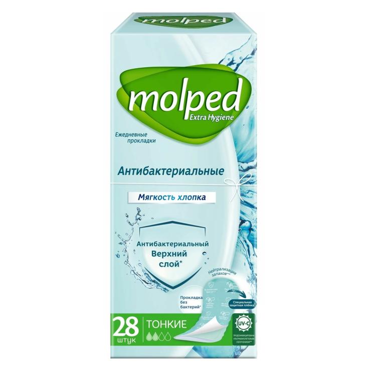 Прокладки женские Molped Extra Hygiene Antibacterial 28 шт