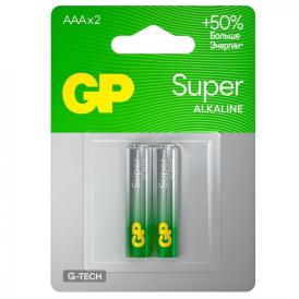 Батарейка щелочная GP Super G-Tech AAА/LR03/286 BL-2 2 шт