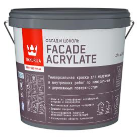 Краска фасадная Facade Acrylate База A глубокоматовая белая 2,7 л