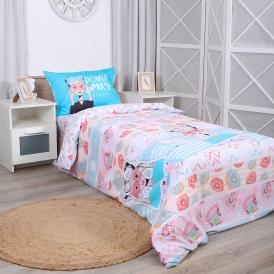 Белье постельное 1,5 сп детский сатин Mona Liza Kids 48х70 см-1 Donut